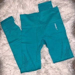 GYMSHARK TEAL WORKOUT TIGHTS